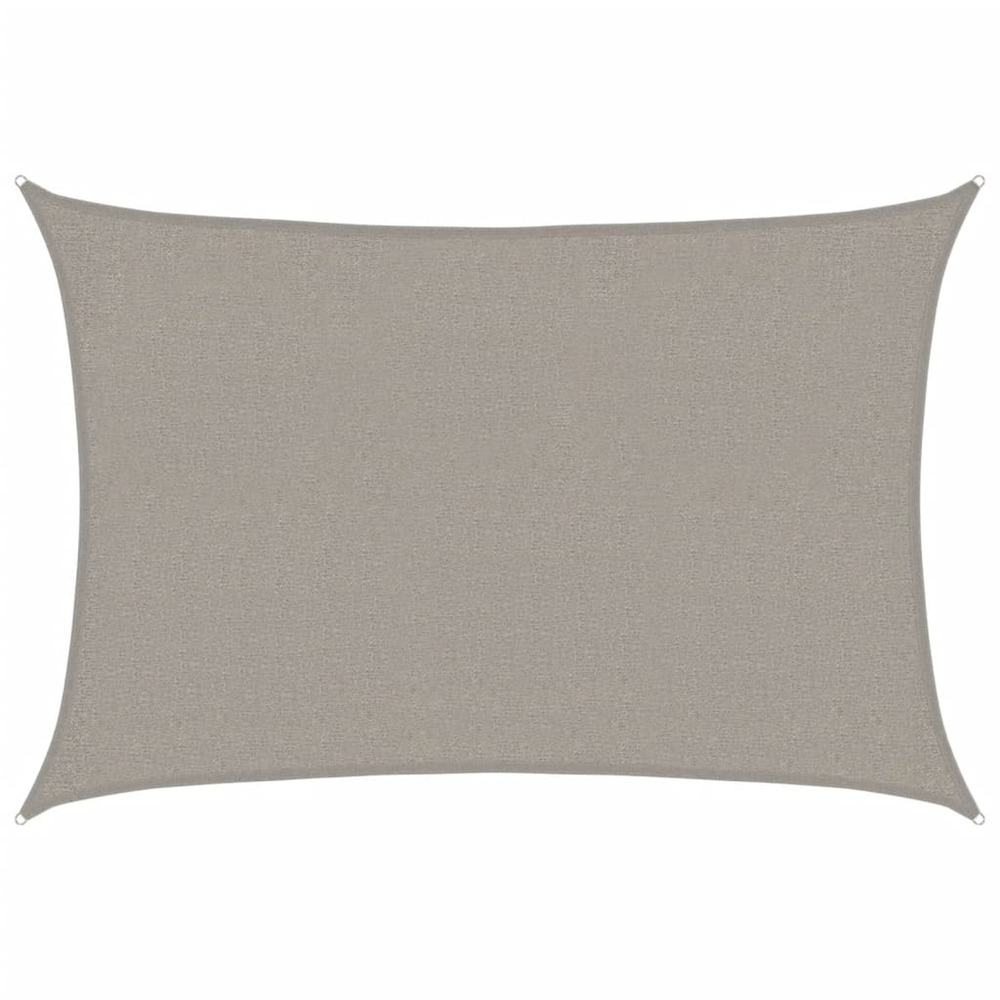 Voile d'ombrage 160 g/m² rectangulaire gris clair 2x3 m pehd