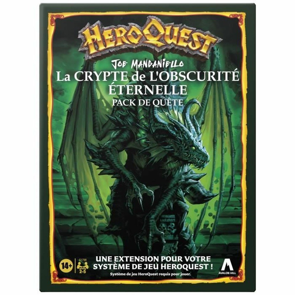 Jeu de rôle heroquest pack de quete la crypte de l'obscurité éternelle