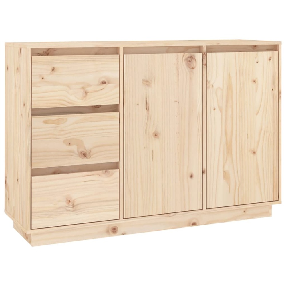 Buffet bahut commode armoire meuble de rangement organisateur cuisine salle de séjour salon 111 x 34 x 75 cm bois massif de p
