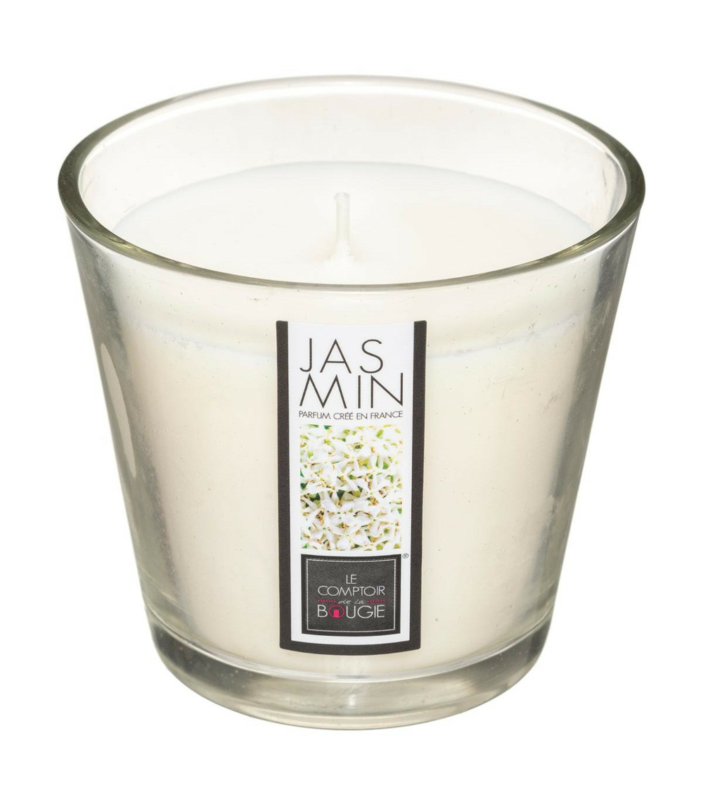 Bougie parfumée jasmin pot en verre 190 g