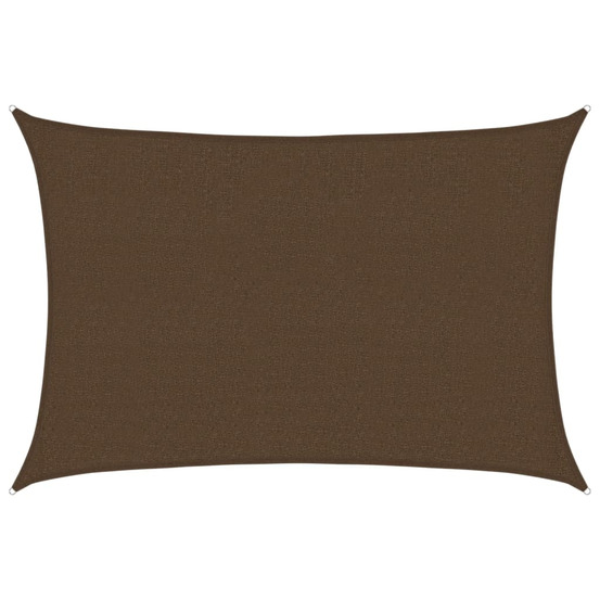 Voile d'ombrage 160 g/m² marron 2,5x3,5 m pehd