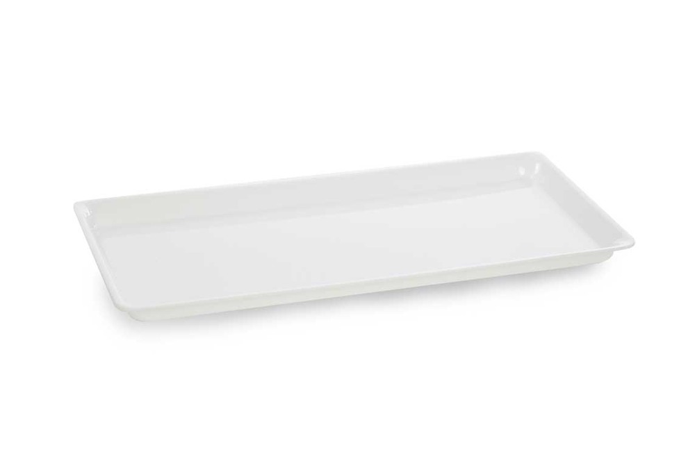 Plat en plexiglas grande surface blanc 425x205x17mm - matériel chr pro
