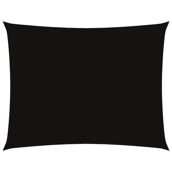 Voile de parasol tissu oxford rectangulaire 5x6 m noir