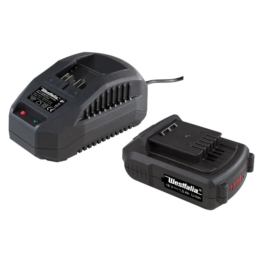 Kit de démarrage 18 v li-ion: 1 batterie 1,5 ah + 1 chargeur