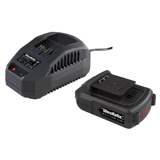 Kit de démarrage 18 v li-ion: 1 batterie 1,5 ah + 1 chargeur