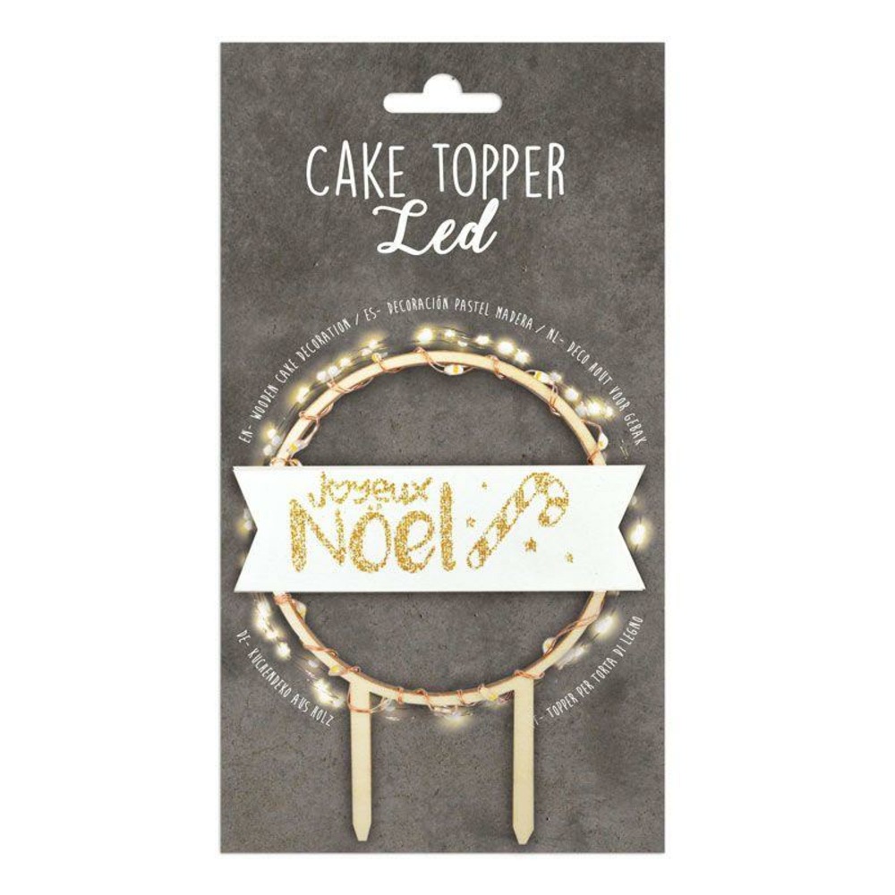 Cake topper led - joyeux noël
