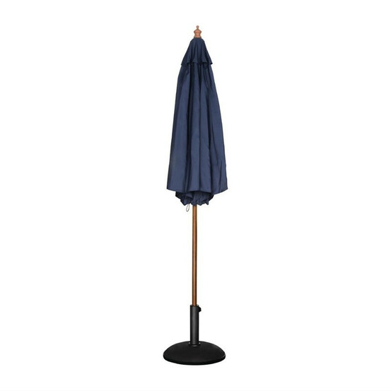 Parasol de terrasse professionnel - ø2520 mm - bleu marine à poulie - bolero
