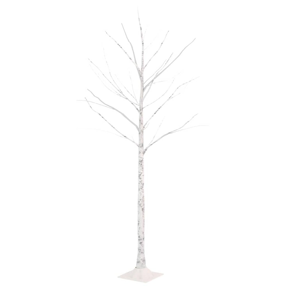 Bouleau blanc à led 72 led blanc chaud 150 cm