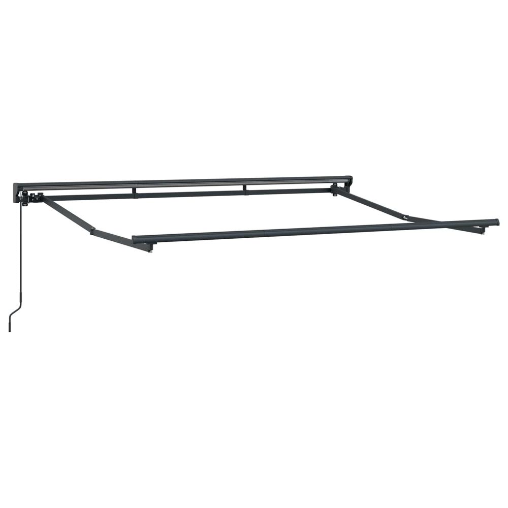 Cadre de auvent manuel 3,5 x 2 m anthracite