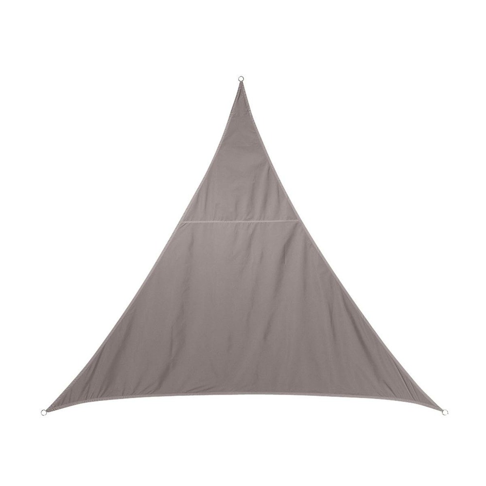 Voile d'ombrage triangulaire curacao taupe