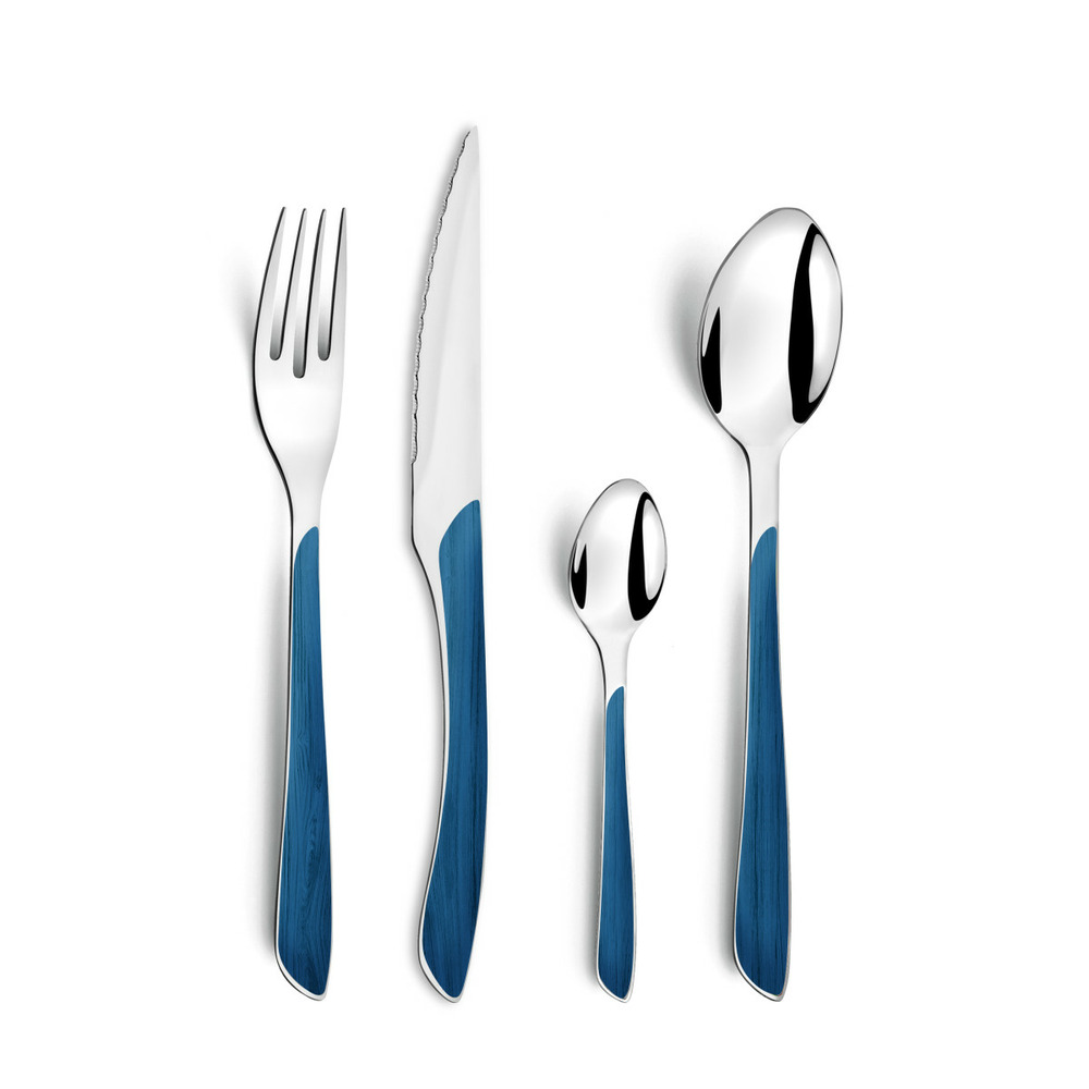 Eclat nature - ménagère 24 pièces bleu marine