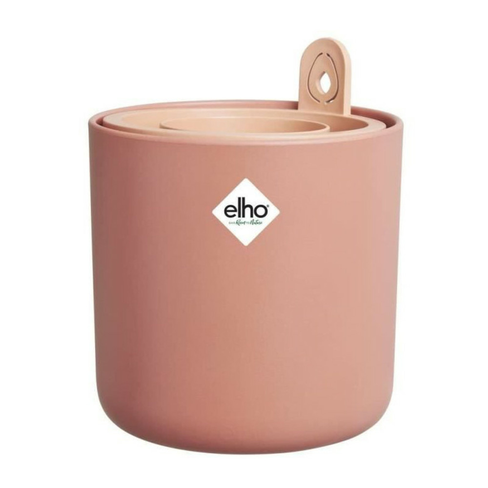 Pot de fleurs rond amazing avocado - plastique - ø 16 - terra caramel