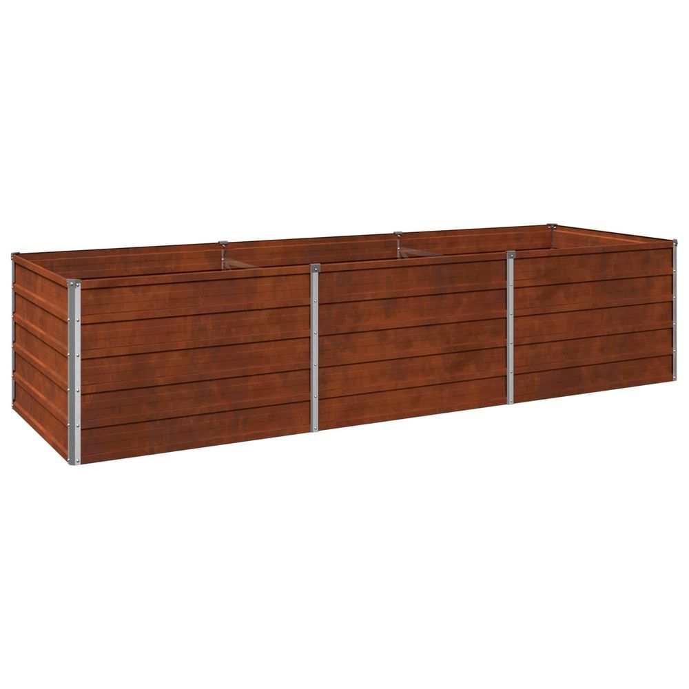 Jardin surélevé rouillé 240 x 80 x 55 cm corton