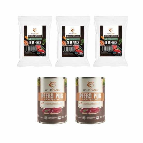 Wildfang - coffret gourmet adulte - aliments secs et humides - cheval