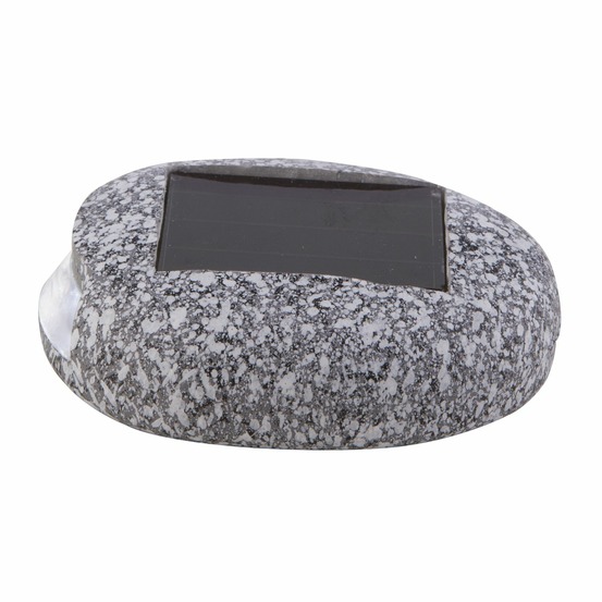 Lampe solaire plastique - gris