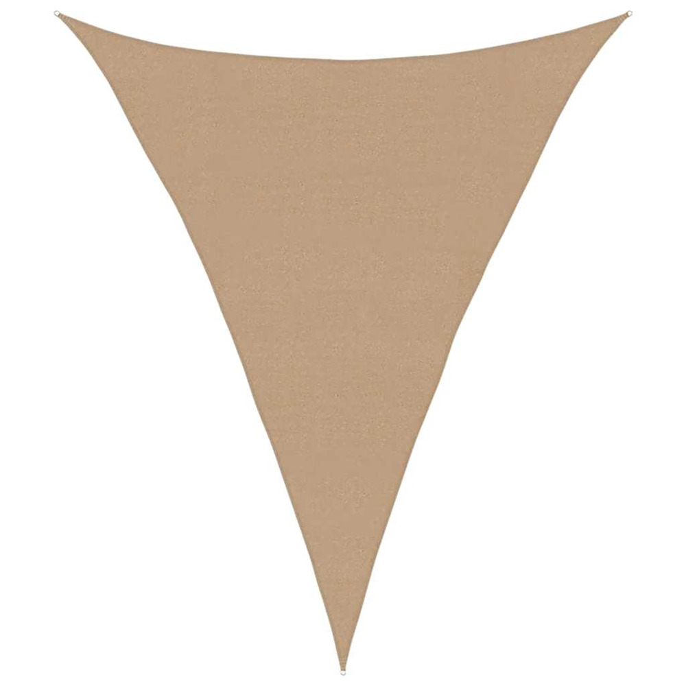 Voile d'ombrage 160 g/m² taupe 5x6x6 m pehd