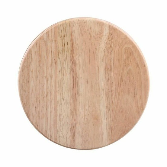 Plateau à fromage hévéa - plateau pivotant avec 4 ustensiles