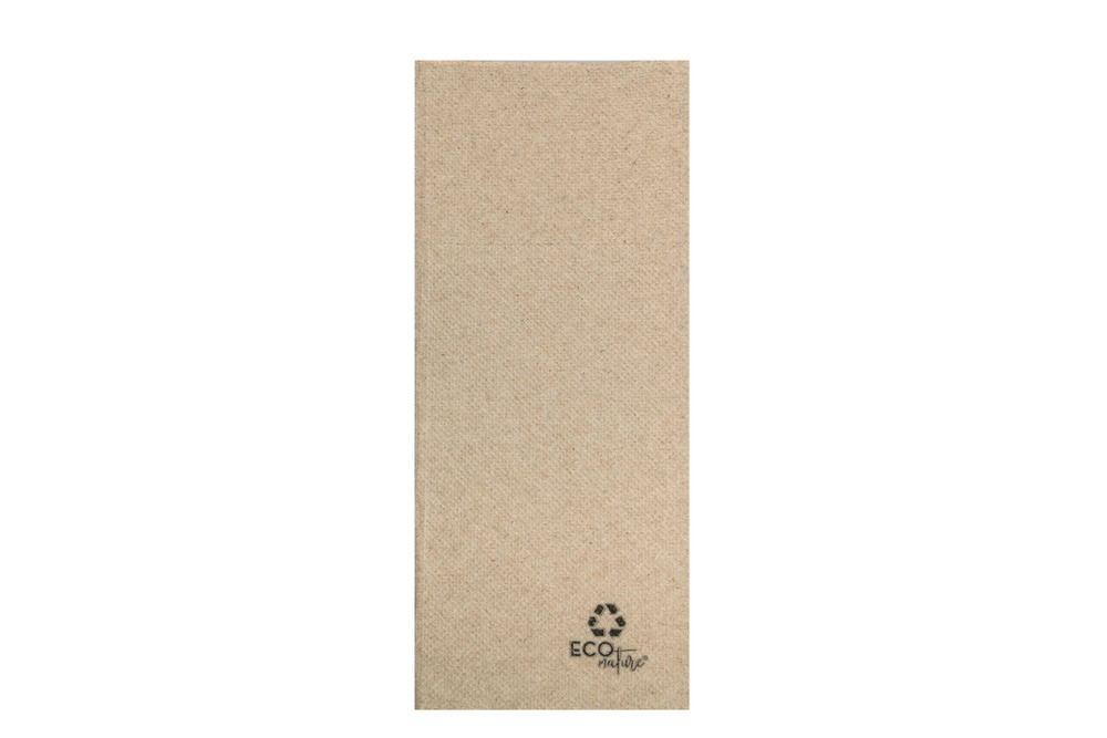 Serviette en ouate 32 x 40 cm gaufrée-collée 2 plis pliée en 6 kangourou - 1200 unités - betik