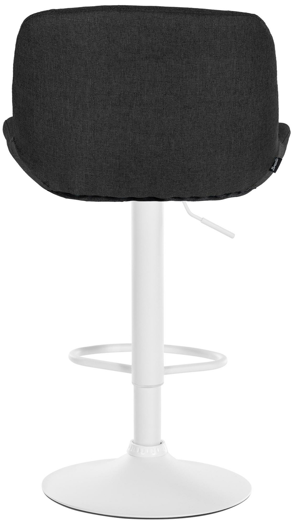 Lot de 2 tabourets de bar solon tissu blanc