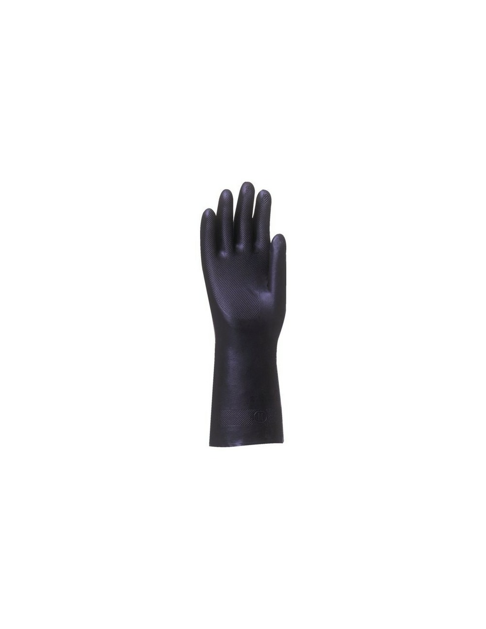 Gant latex - neoprene floque coton lg 320 mm noir taille 8 x10