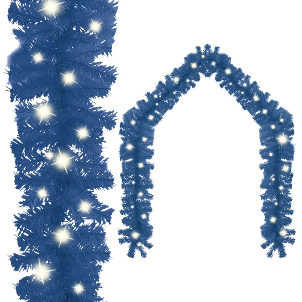 Guirlande de noël avec lumières led 5 m bleu