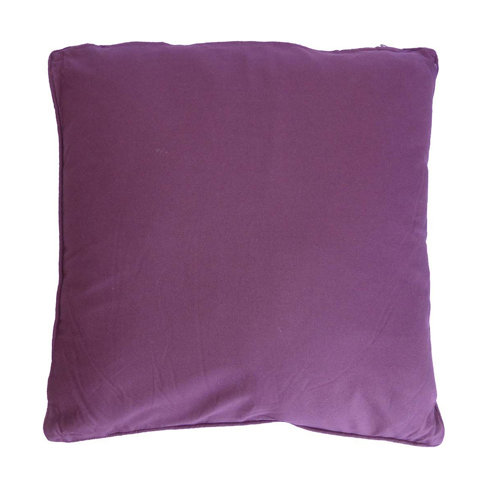 Coussin carré pour dossier de canapé 60 cm aubergine