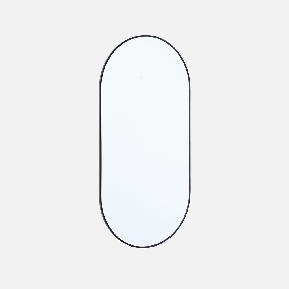 Miroir ovale aluminium 60 x 120 x 1,6 cm - ashley