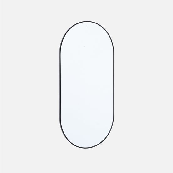 Miroir ovale aluminium 60 x 120 x 1,6 cm - ashley