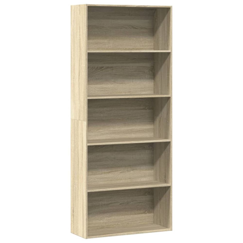 Bibliothèque chêne sonoma 80x30x189 cm bois d'ingénierie