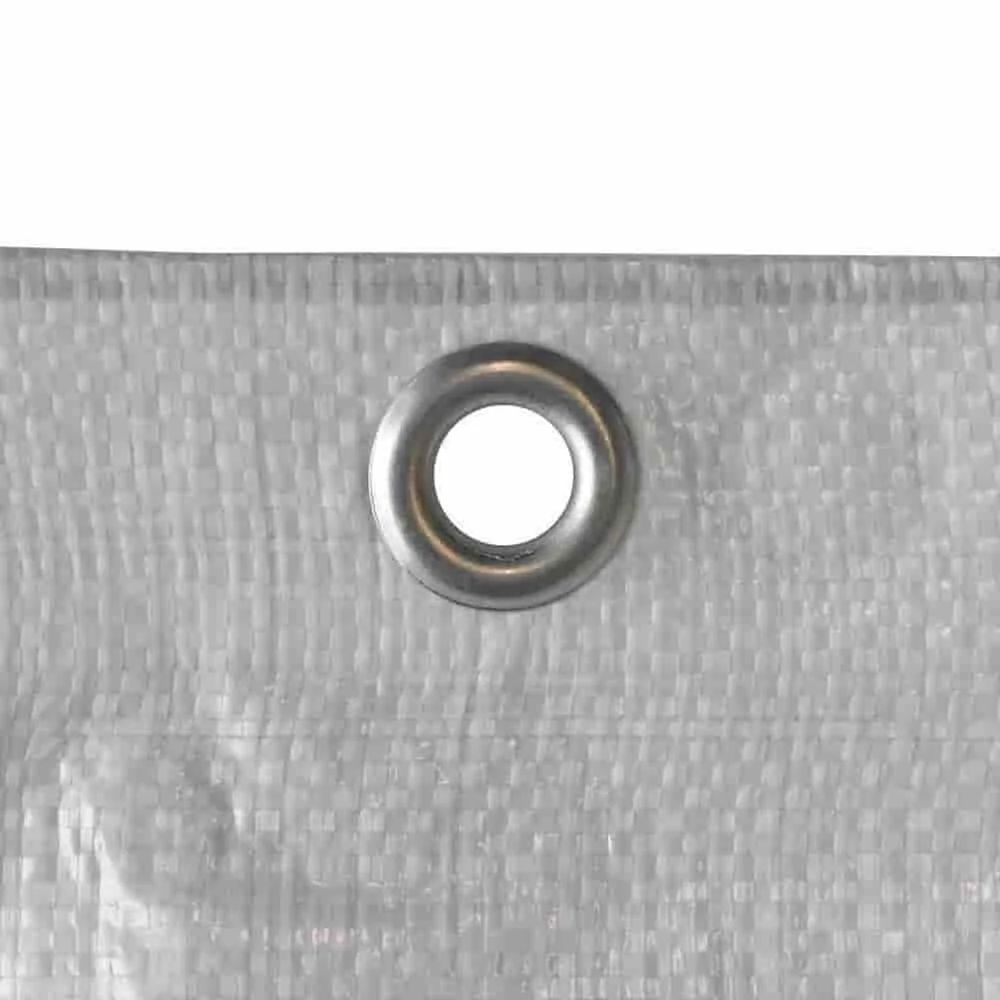 Bâche d'échafaudage 0,80 x 10 m, 150 g/m², blanche