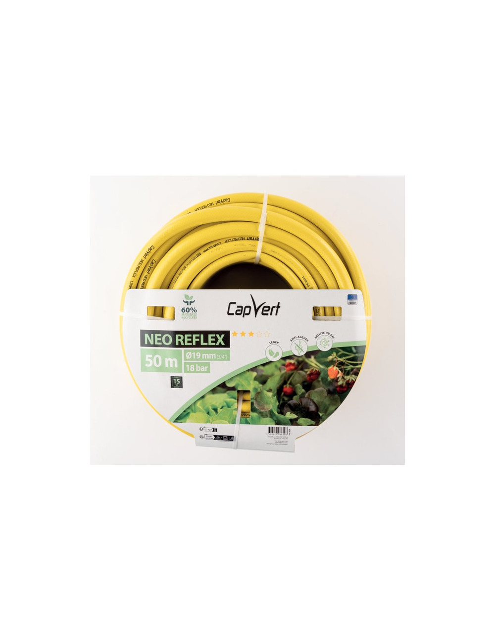 Tuyau d'arrosage neo reflex 19mm x 50m - capvert