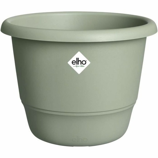 Pot de fleurs amiga rond 35 - vert ø 34.5 x hauteur 26 cm - extérieur 100% recyclé