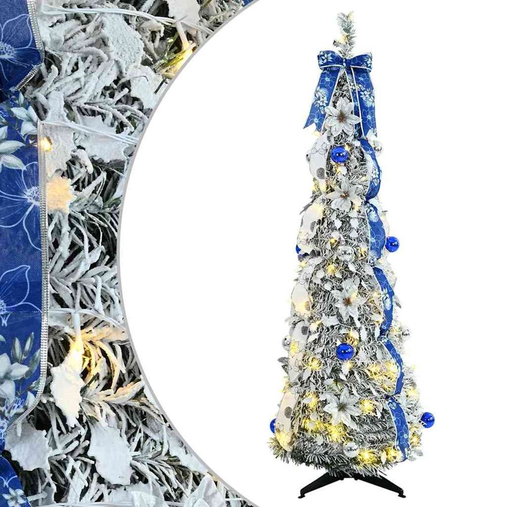 Sapin de noël artificiel blanc 150 cm pvc