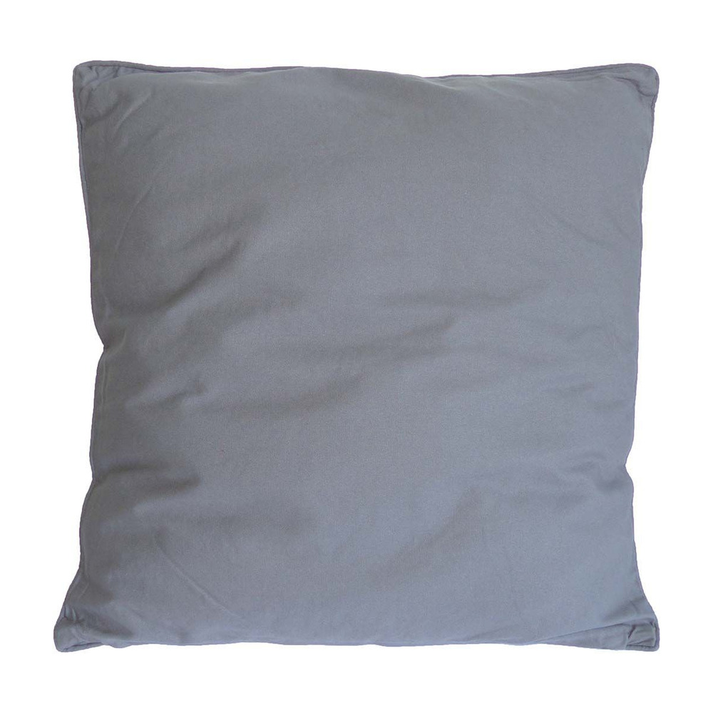 Coussin carré pour dossier de canapé 60 cm gris