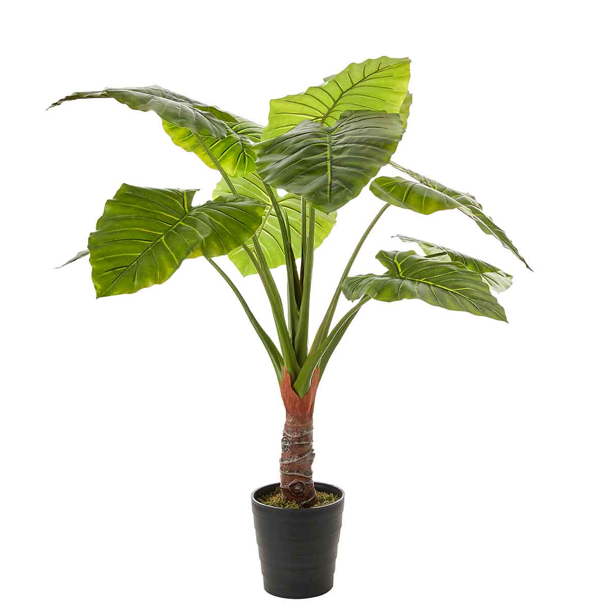 Mica decorations plante artificielle taro - 110x110x130 cm - pe - vert