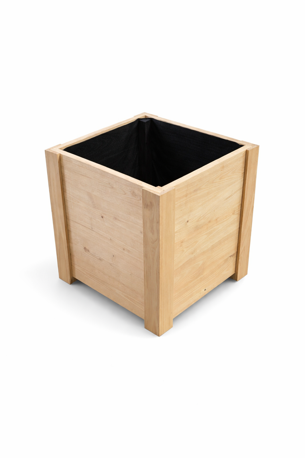 Jardinière castanea - châtaignier 52x52x52 cm