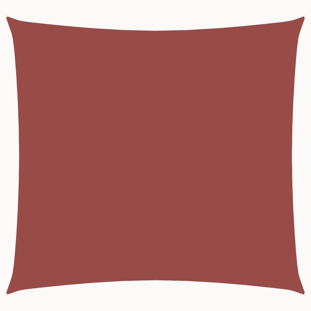 Voile de parasol tissu oxford carré 6x6 m terre cuite