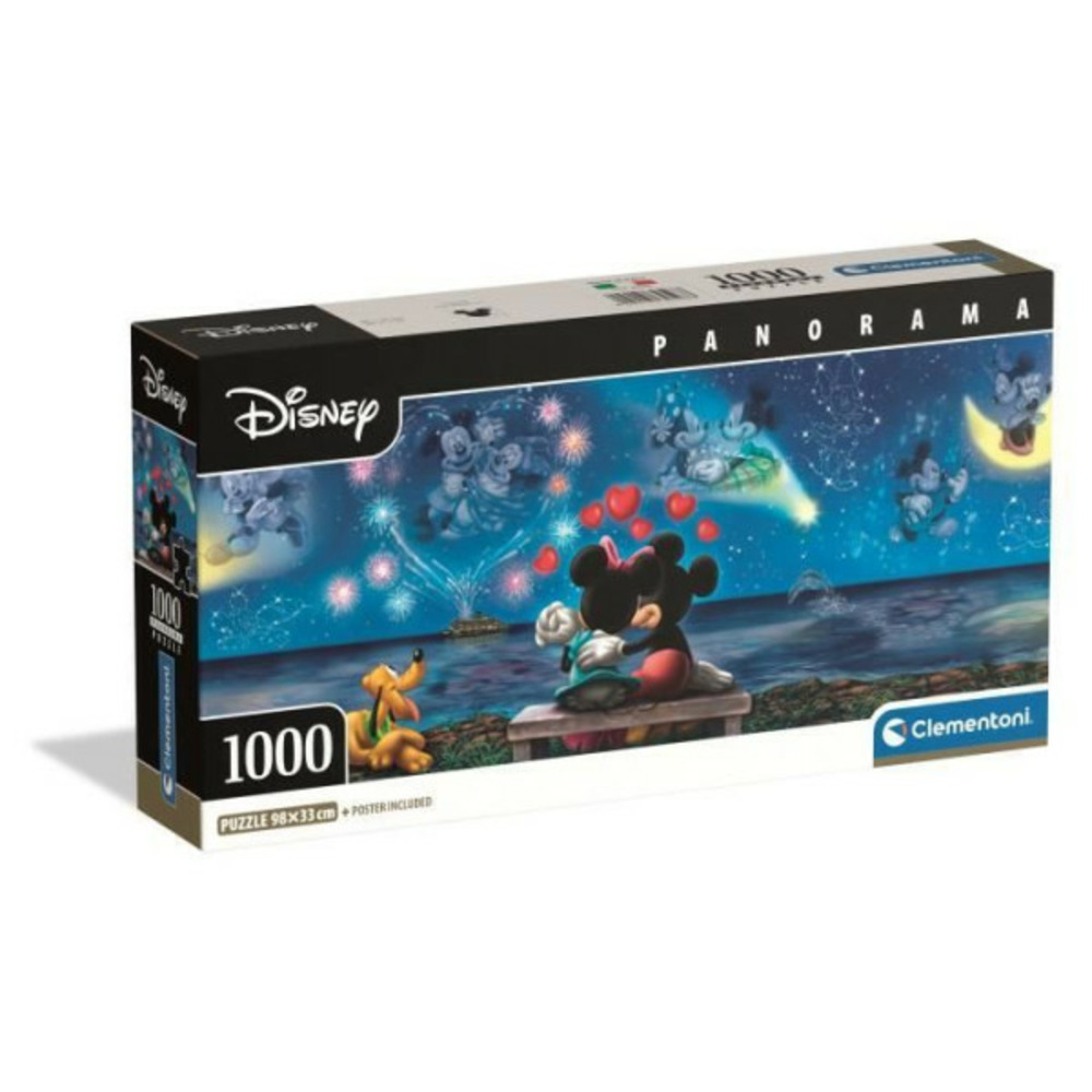 Clementoni - compact 1000 pieces panorama - mickey & minnie