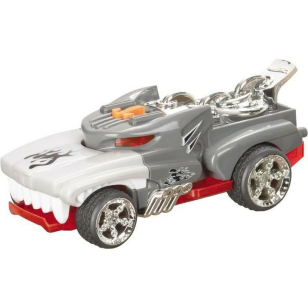 Véhicule motorisé hot wheels monster action hotweiler - sons et lumieres - 23cm