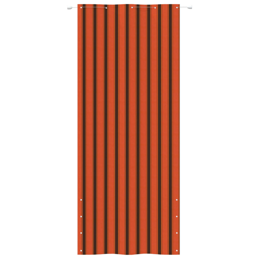 Écran de balcon orange et marron 100x240 cm tissu oxford
