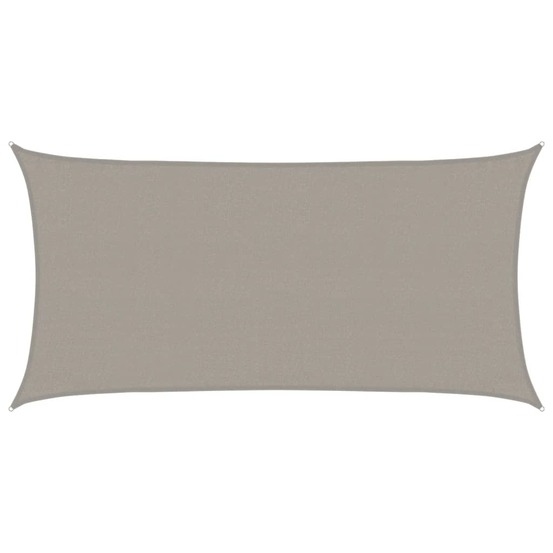 Voile d'ombrage 160 g/m² rectangulaire gris clair 3x6 m pehd