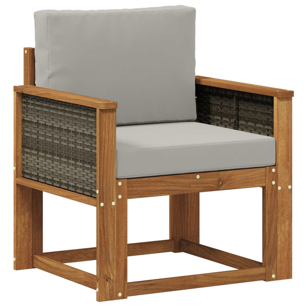 Sofa de milieu extérieur bois d'acacia massif naturel