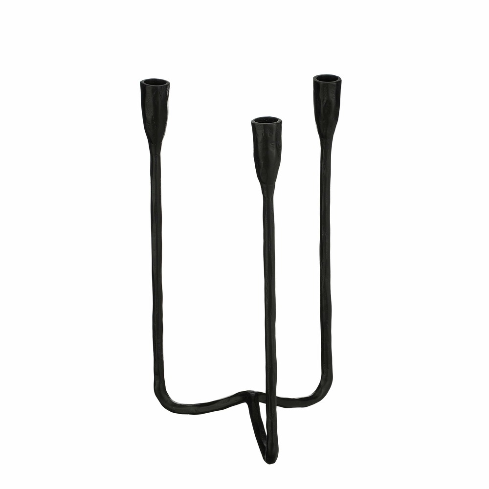 Mica decorations - chandelier en aluminium noir h34 cm