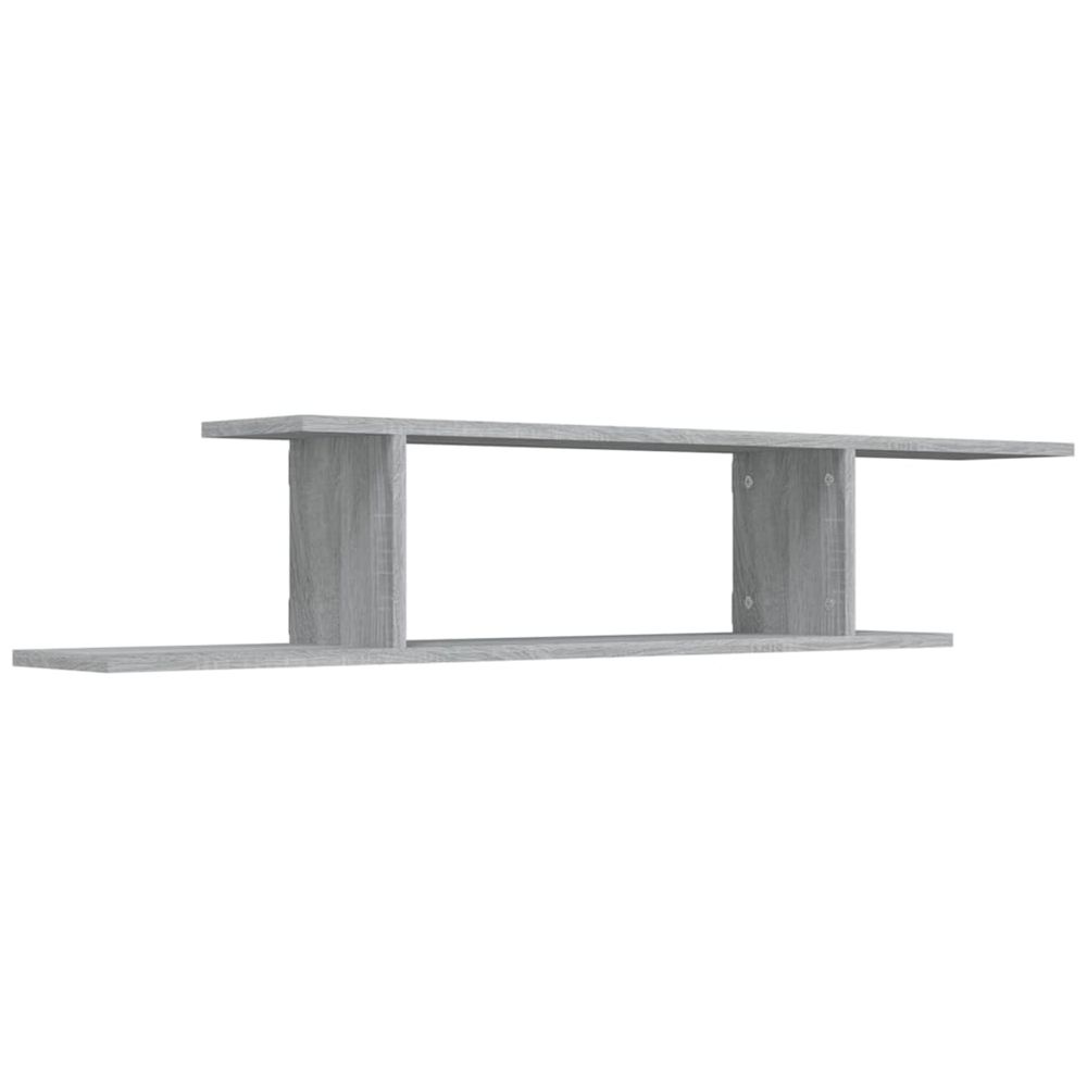 Étagère tv murale sonoma gris 125x18x23 cm bois d'ingénierie