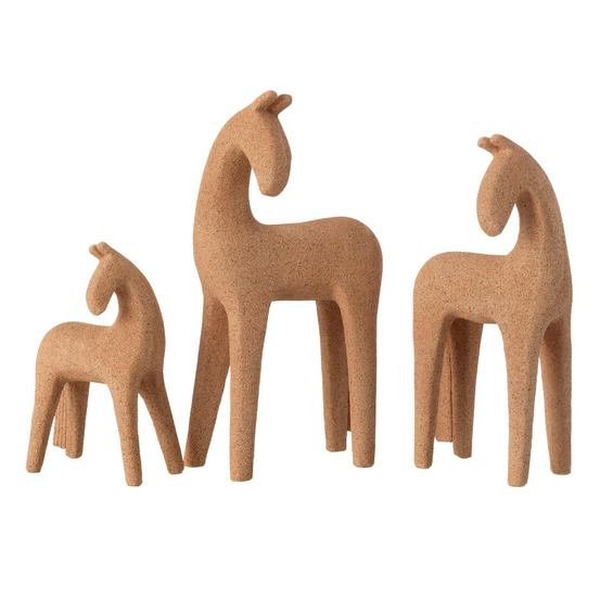 Lot de 3 statuettes chevaux