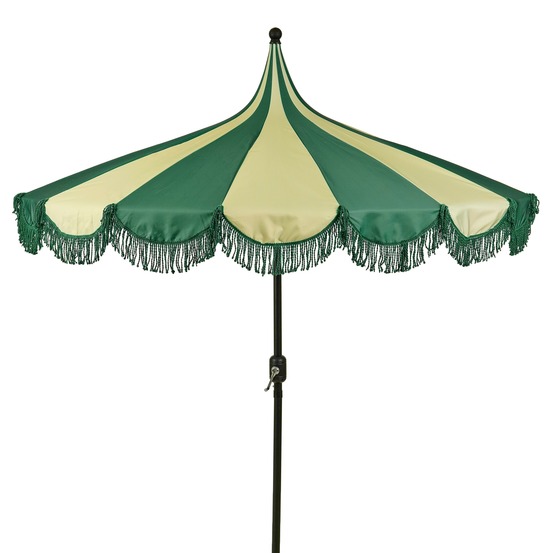 Mica decorations kim parasol rayé avec sac de transport - protection solaire 238 x ø235 cm - parasol plage jardin ou balcon -
