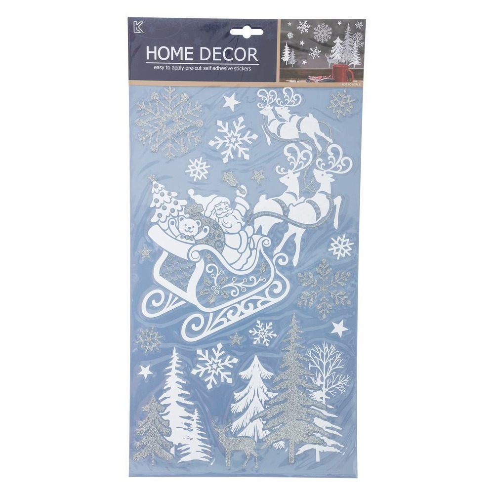 Sticker blanc imprimé argent