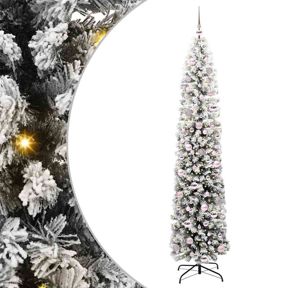 Sapin de noël artificiel vert 210 cm pvc et acier et plastique