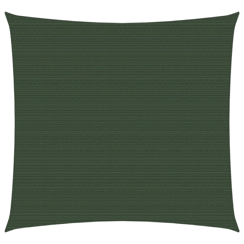Voile toile d'ombrage parasol 160 g/m² pehd 3,6 x 3,6 m vert foncé