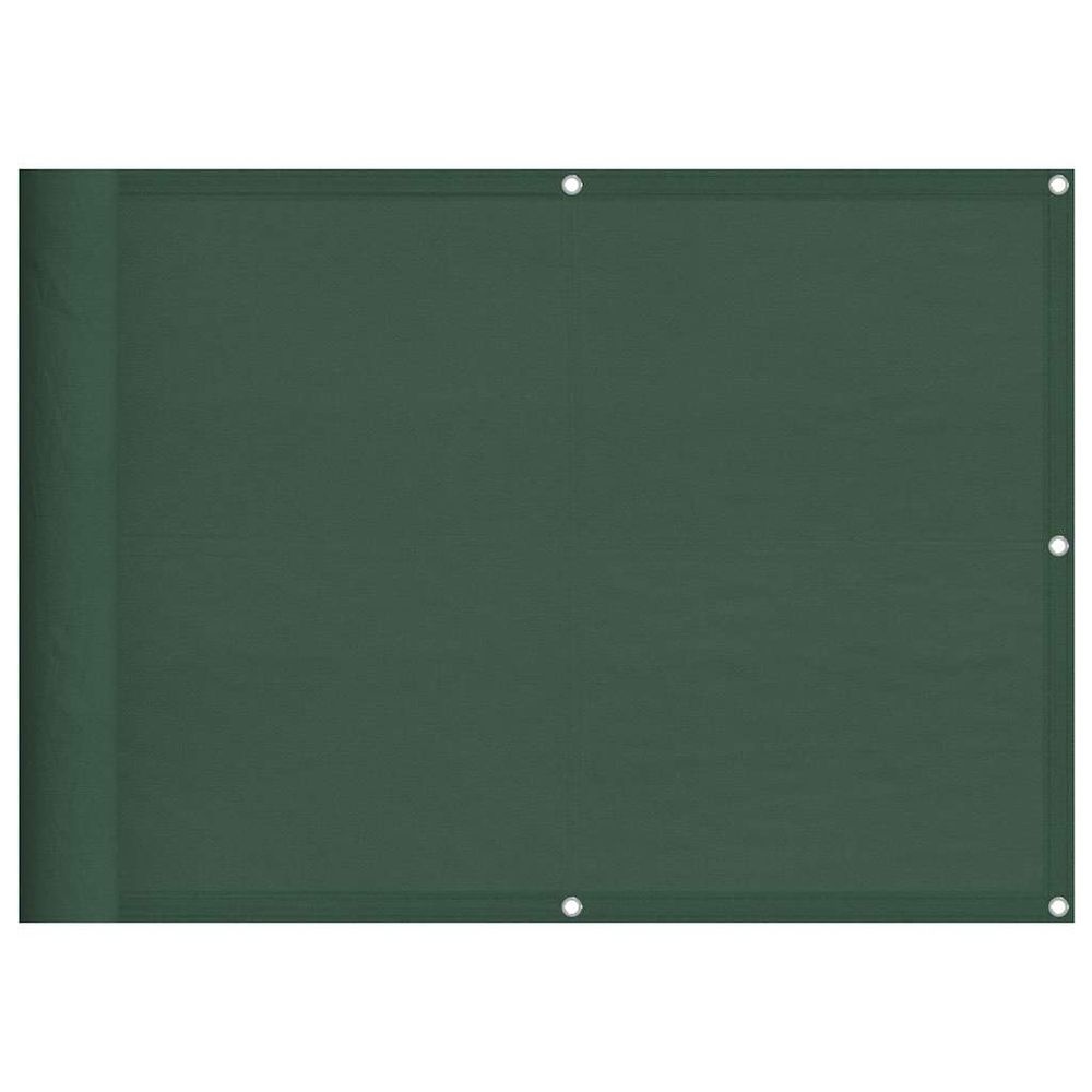 Écran de balcon vert foncé 75x700 cm 100% polyester oxford